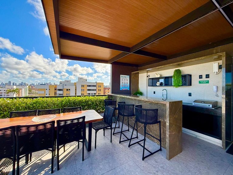 Flat p/Casal no Ozean no Jardim Oceania-MH