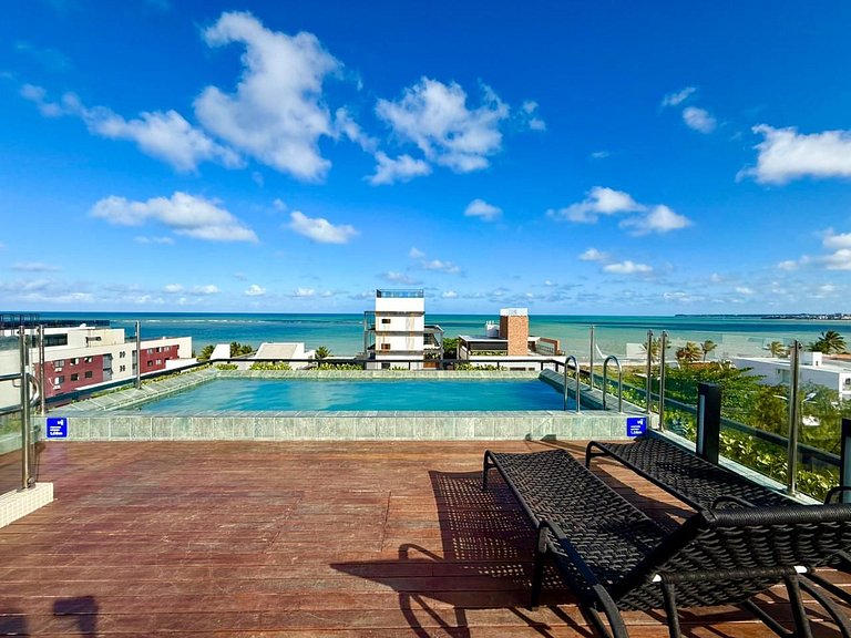 Flat p/ 4 Próximo a Praia no Ozean-Miramar