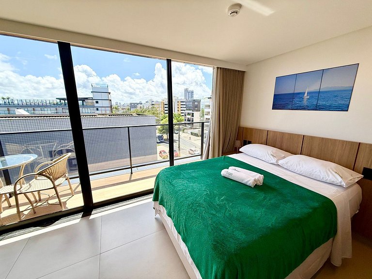 Flat com varanda no Jardim Oceania - MH