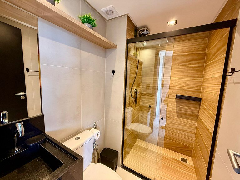 Flat com varanda no Jardim Oceania - MH