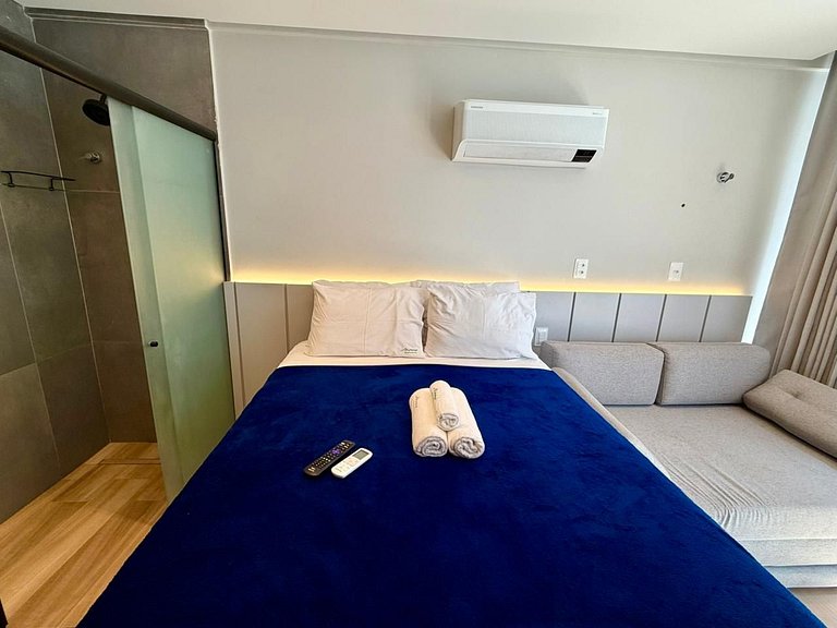 Flat p/ 4 pessoas na Orla do Cabo Branco