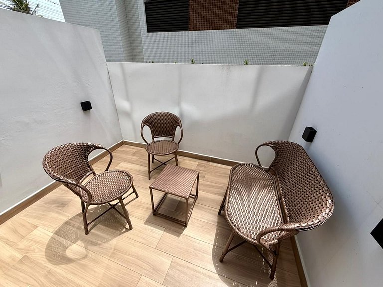 Flat p/ 4 pessoas na Orla do Cabo Branco