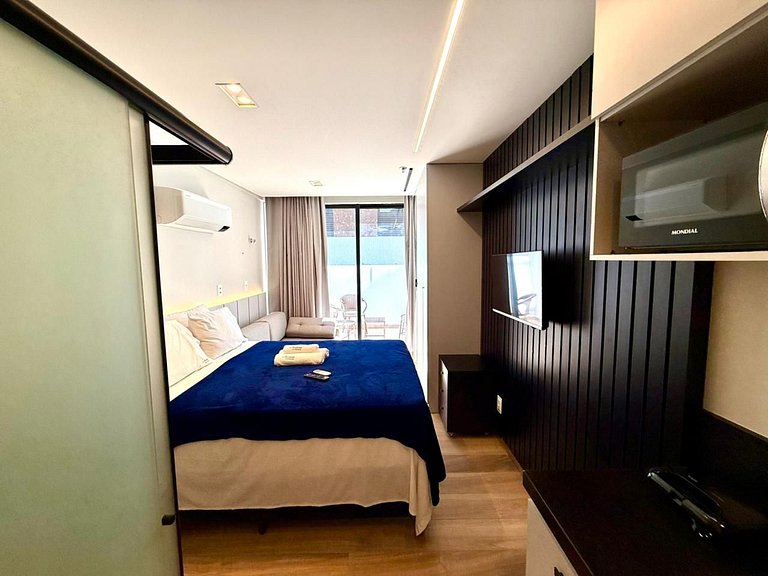 Flat p/ 4 pessoas na Orla do Cabo Branco