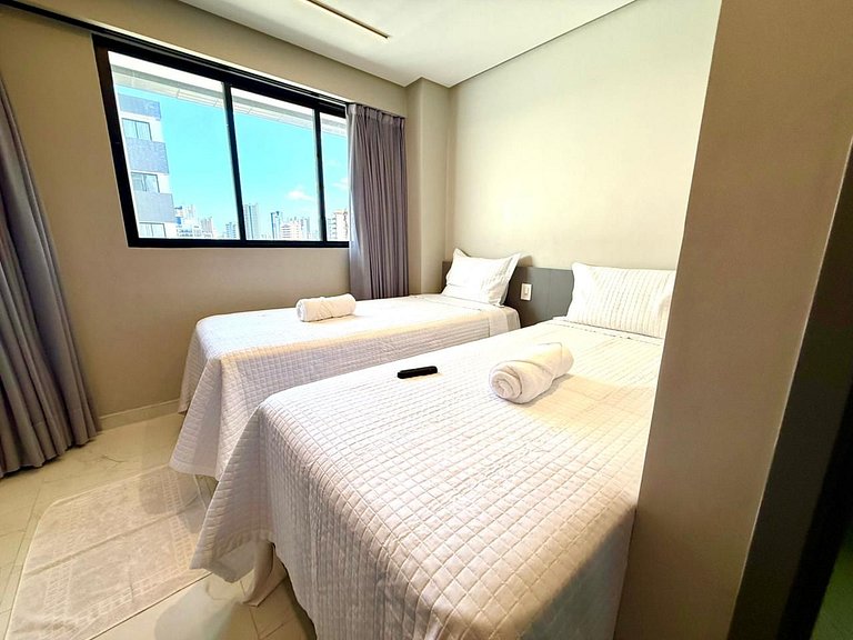 Apt de 2 quartos em Manaíra - Miramar Hospedagens