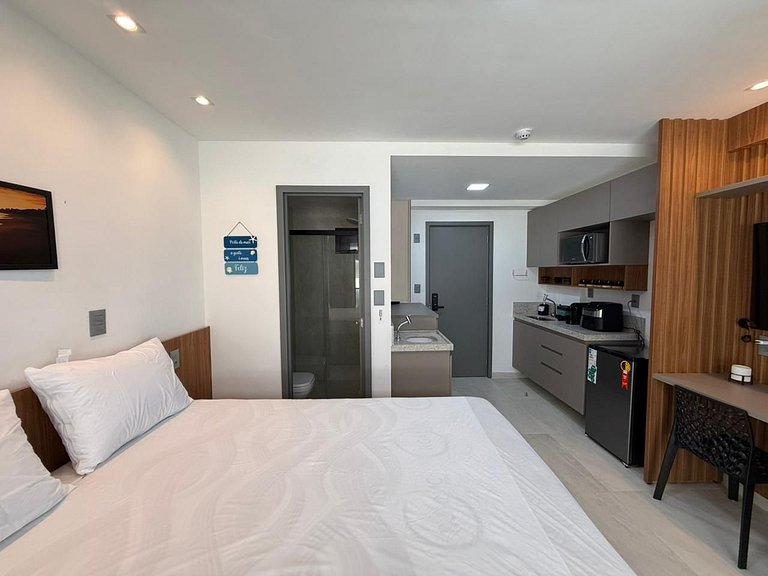 Flat p/ 3 pessoas no Jardim Oceania