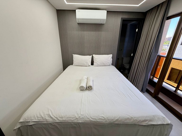 Flat c/ Banheira na cobertura