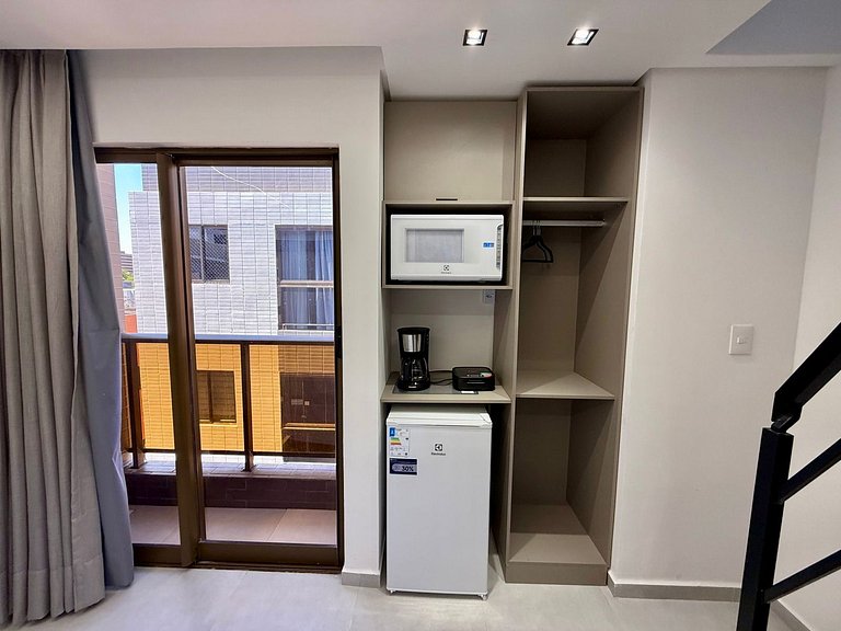 Flat c/ Banheira na cobertura