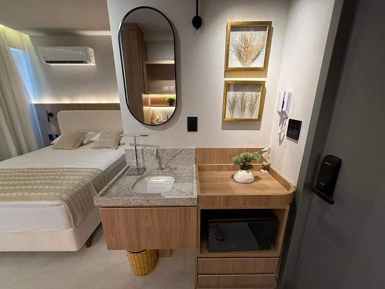 Flat sofisticado no Jardim Oceania