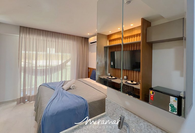 Flat p/ 3 pessoas no Jardim Oceania (MH)