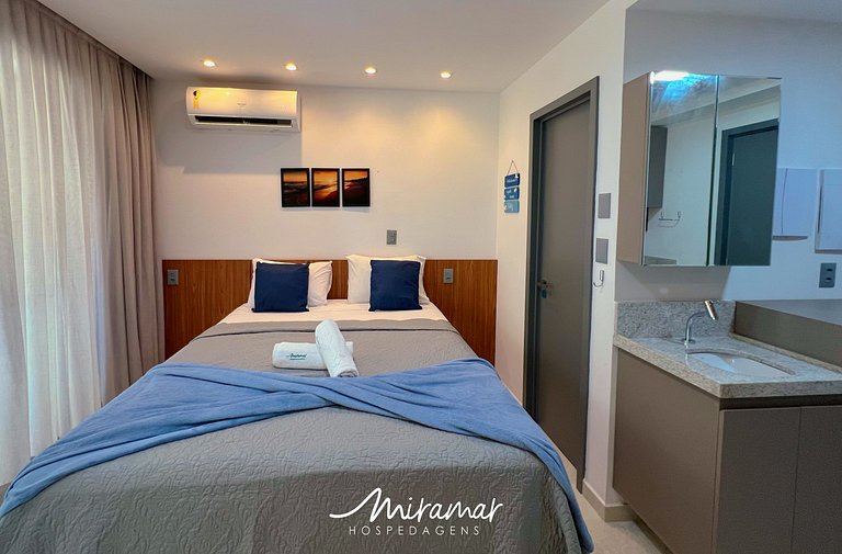 Flat p/ 3 pessoas no Jardim Oceania (MH)