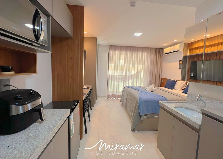 Flat p/ 3 pessoas no Jardim Oceania (MH)