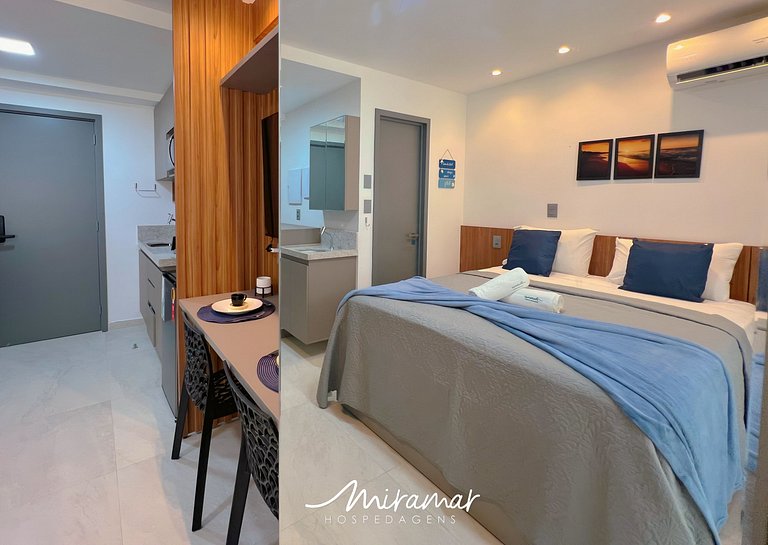 Flat p/ 3 pessoas no Jardim Oceania (MH)