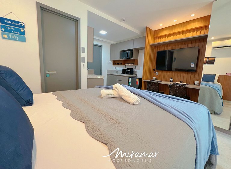 Flat p/ 3 pessoas no Jardim Oceania (MH)