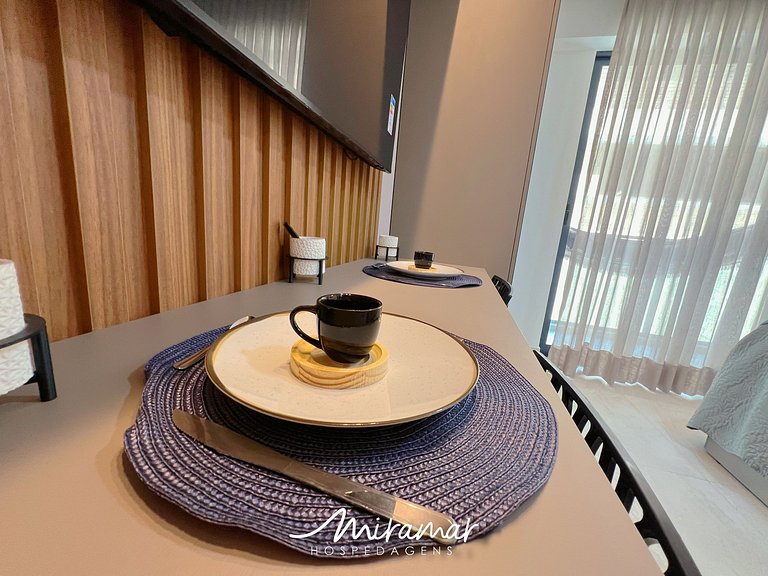 Flat p/ 3 pessoas no Jardim Oceania (MH)