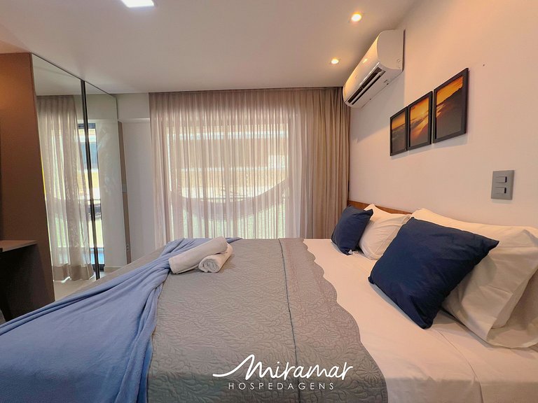 Flat p/ 3 pessoas no Jardim Oceania (MH)