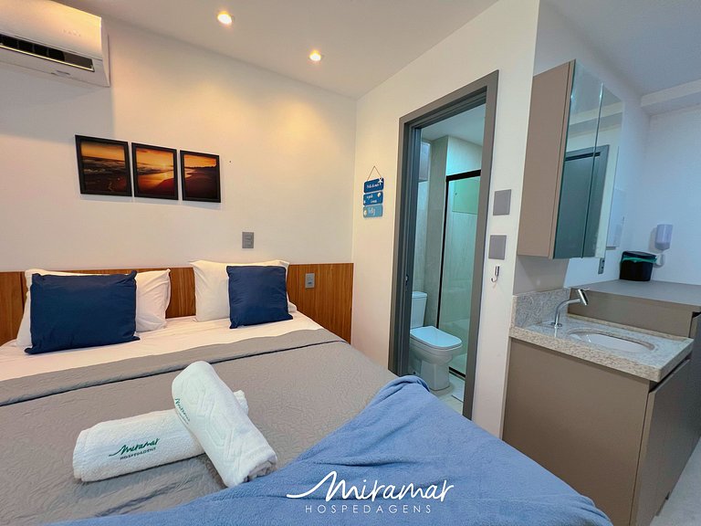 Flat p/ 3 pessoas no Jardim Oceania (MH)