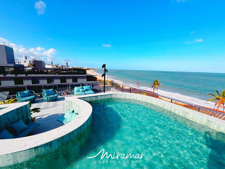 Flat vista mar no Jardim Oceania