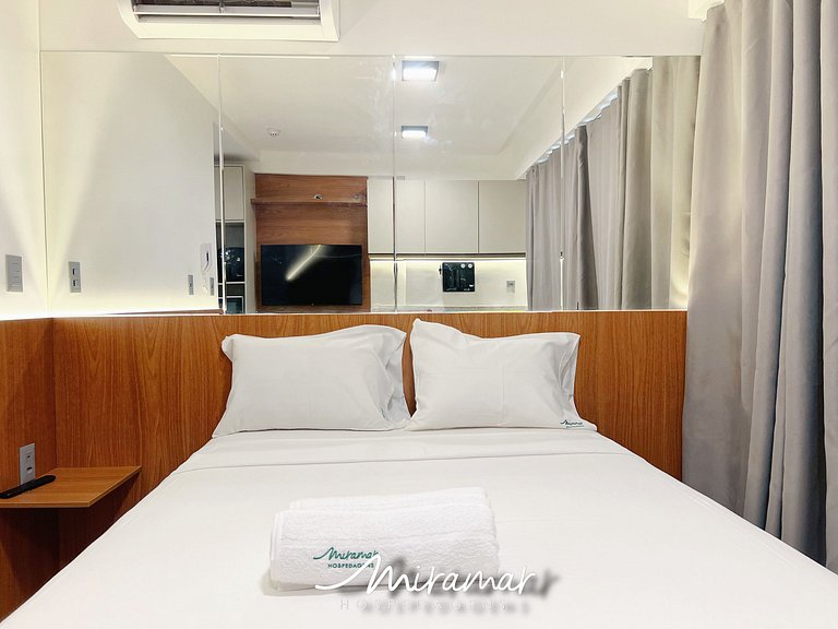 Flat p/ 3 Pessoas c/ Varanda-Miramar Hospedagens