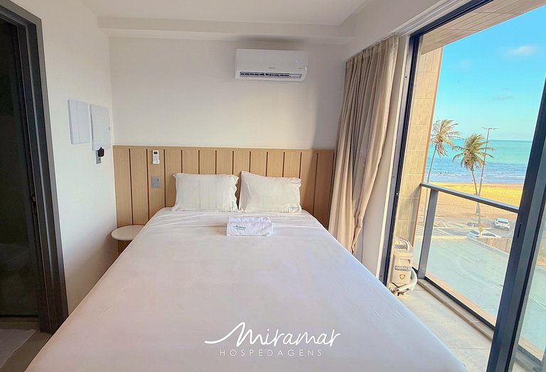 Flat c/ Varanda Vista-Mar Jardim Oceania