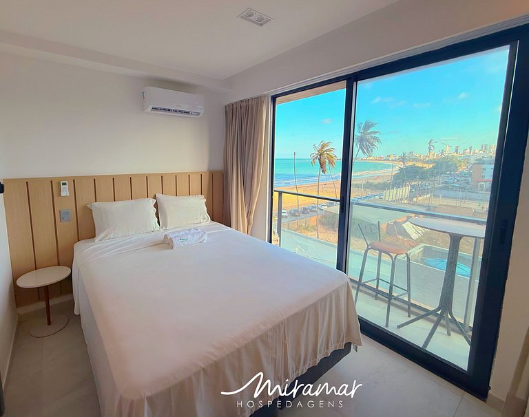 Flat c/ Varanda Vista-Mar Jardim Oceania