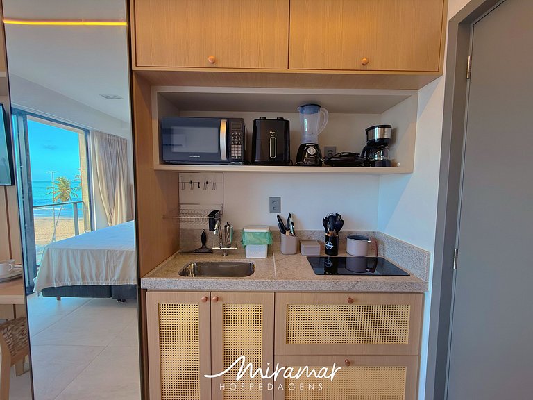 Flat c/ Varanda Vista-Mar Jardim Oceania