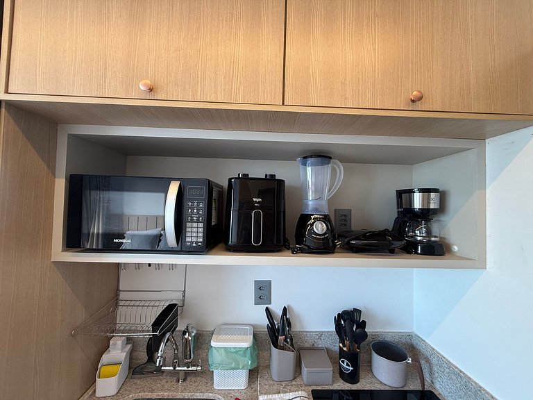 Flat c/ Varanda Vista-Mar Jardim Oceania