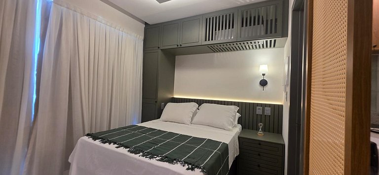 Flat c/ Varanda Vista Mar-Miramar Hospedagens