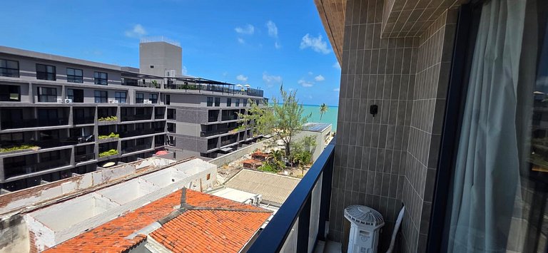 Flat c/ Varanda Vista Mar-Miramar Hospedagens