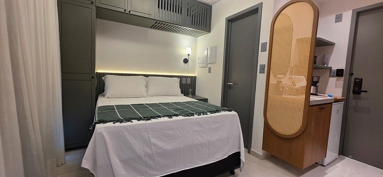 Flat c/ Varanda Vista Mar-Miramar Hospedagens