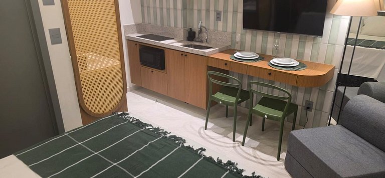 Flat c/ Varanda Vista Mar-Miramar Hospedagens