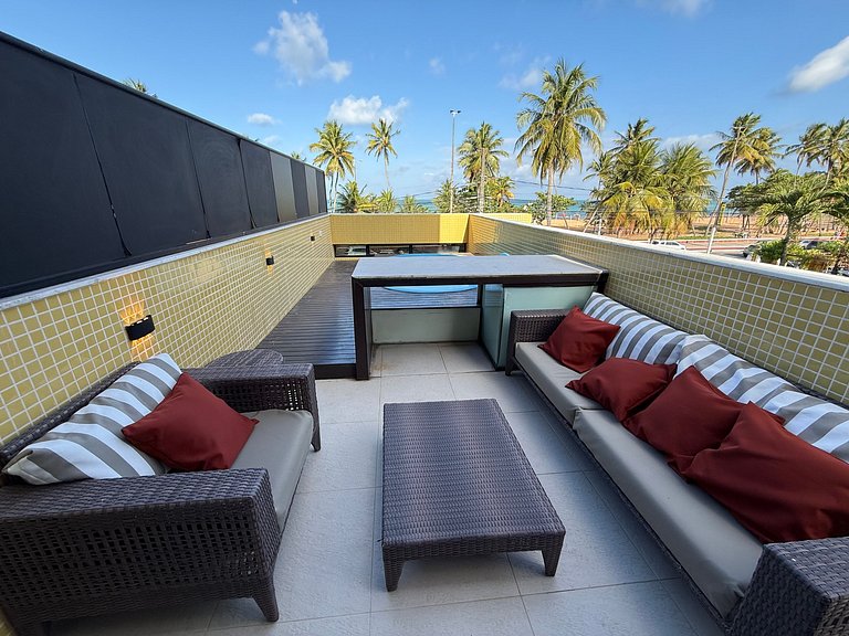 Apart.c/Terraço e Piscina Privativa em Cabo Branco