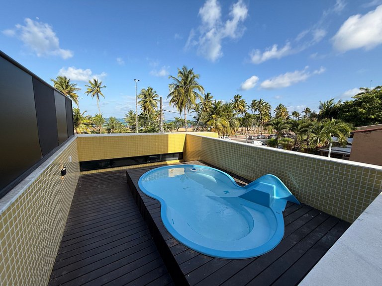 Apart.c/Terraço e Piscina Privativa em Cabo Branco