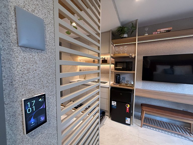 Flat c/ Varandda p/ 4 Pessoas Vista-Mar