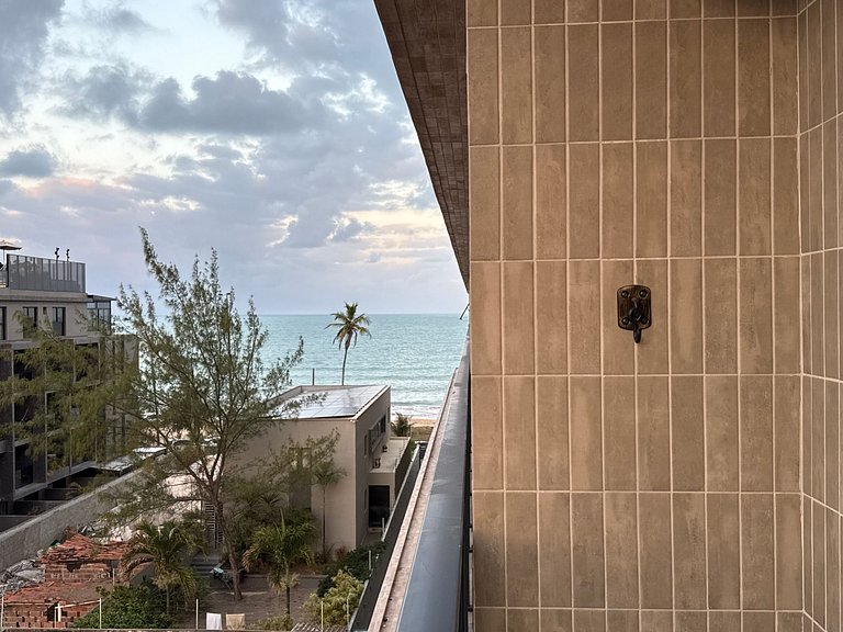 Flat c/ Varanda Vista Mar/ Prédio pé na areia (MH)