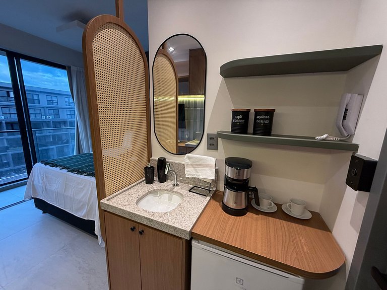 Flat c/ Varanda Vista Mar-Miramar Hospedagens