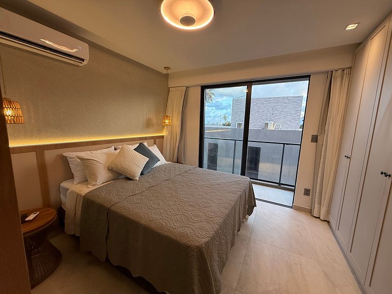 Flat p/ 3 Hóspedes c/ Varanda-Miramar Hospedagens