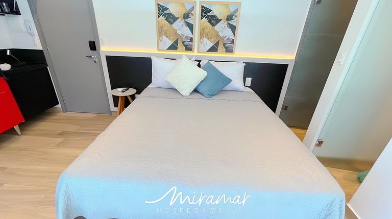 Flat p/ 3 pessoas na Orla do Cabo Branco