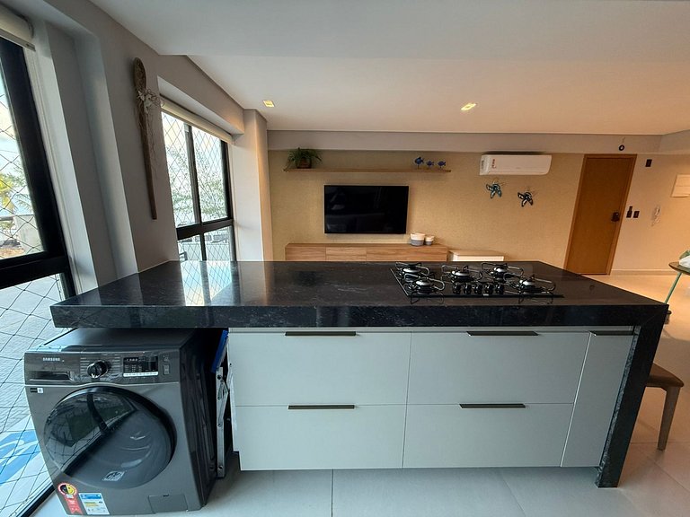 Ap com varanda e 2 quartos no Jardim Oceania