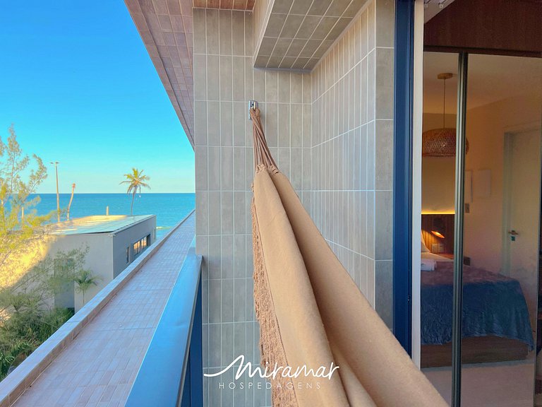 Flat Família p/3 c/ Varanda -Miramar Hospedagens