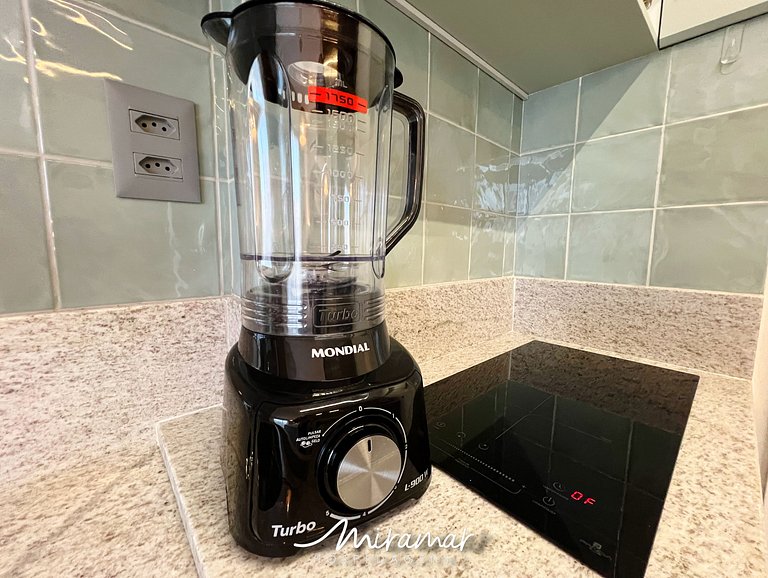 Flat Família p/3 c/ Varanda -Miramar Hospedagens