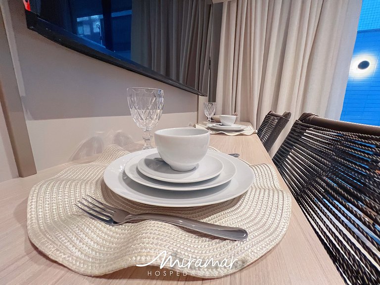 Flat c/Terraço no Alta Marine-Miramar