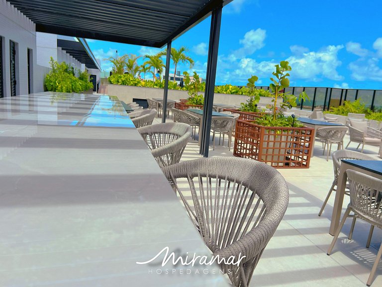 Flat p/ 3 pessoas no Hit Cabo Branco-Miramar