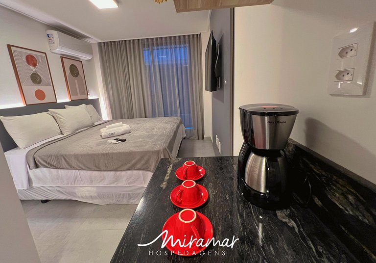 Flat p/ 3 pessoas no Hit Cabo Branco-Miramar