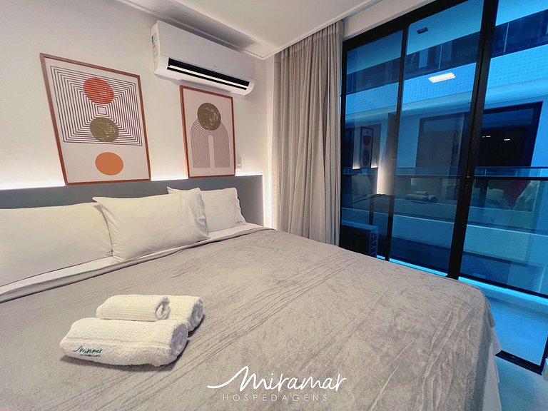 Flat p/ 3 pessoas no Hit Cabo Branco-Miramar