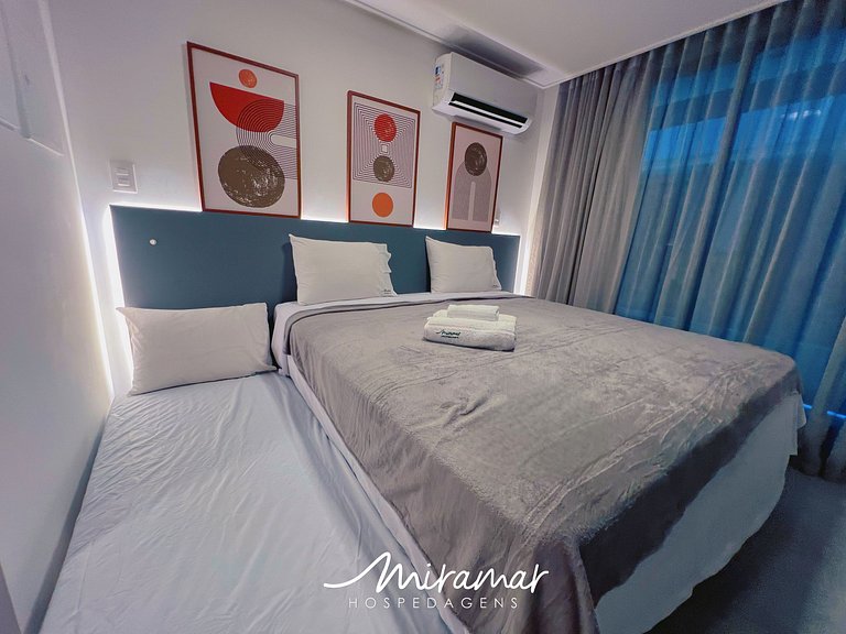 Flat p/ 3 pessoas no Hit Cabo Branco-Miramar