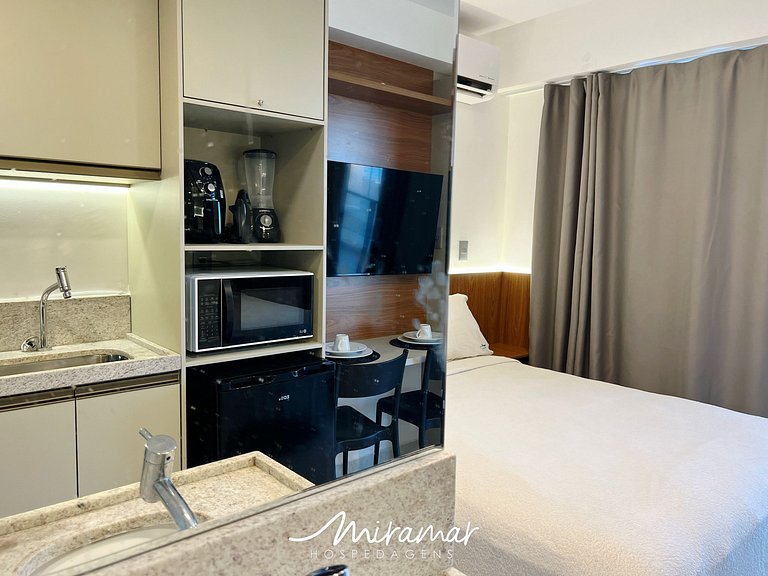 Flat p/ 2 pessoas c/ Varanda Garden Haus