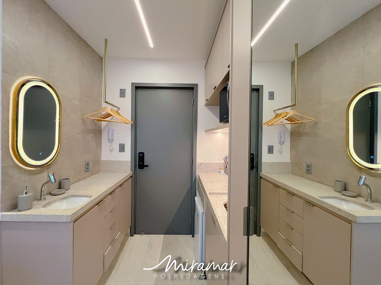 Flat vista mar no Jardim Oceania