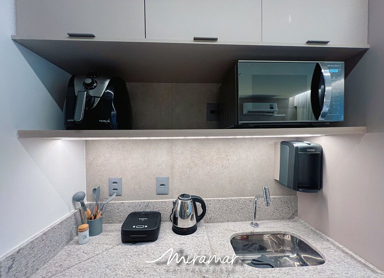 Flat vista mar no Jardim Oceania