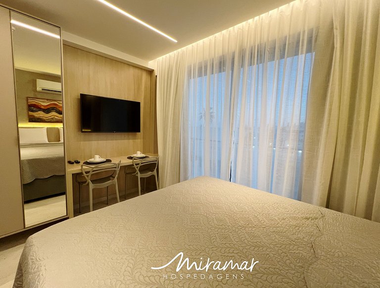 Flat vista mar no Jardim Oceania