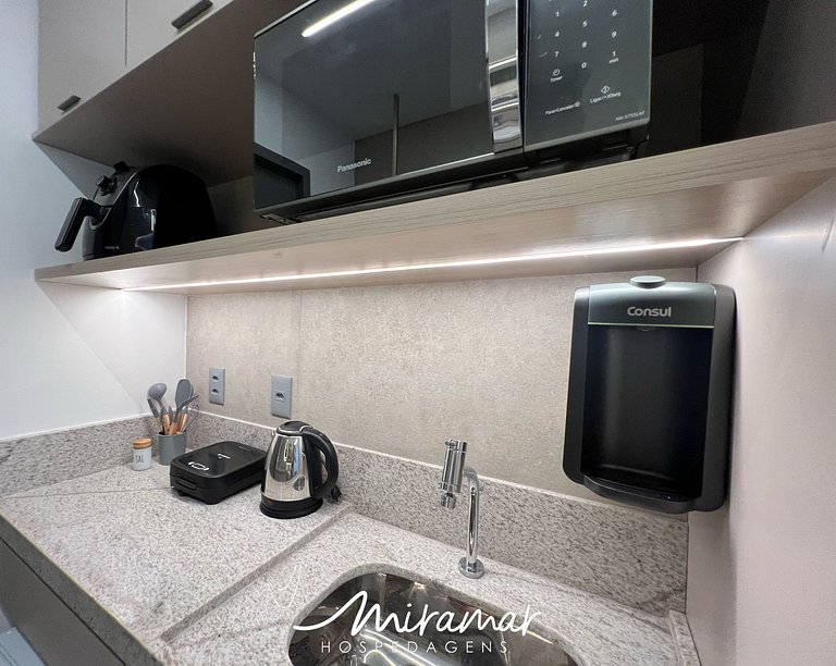 Flat vista mar no Jardim Oceania